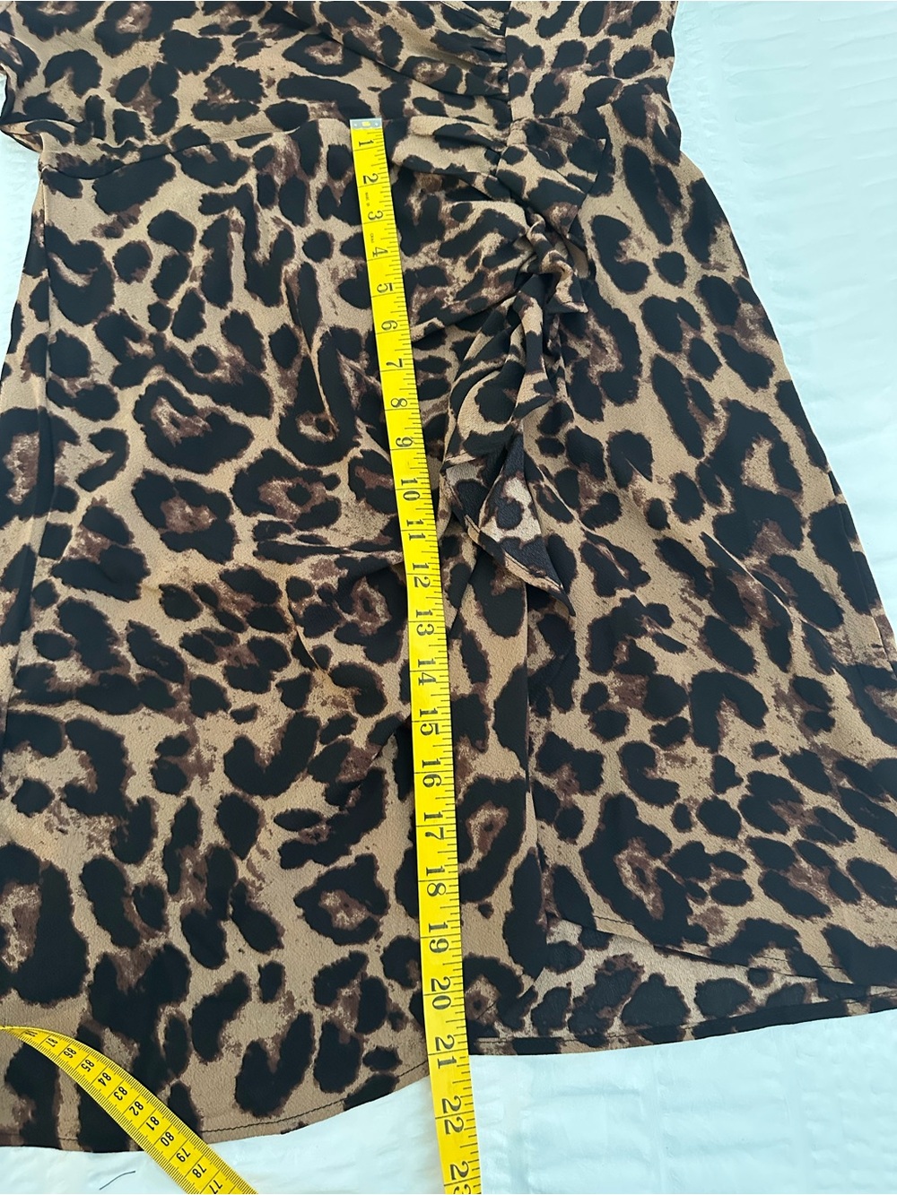 SHEIN Leopard Print Midi Dress - Black and Brown Large - Picture 6 of 7